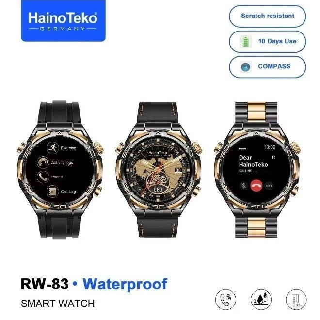 HainoTeko RW-83 – Montre Connectée Waterproof avec Écran AMOLED