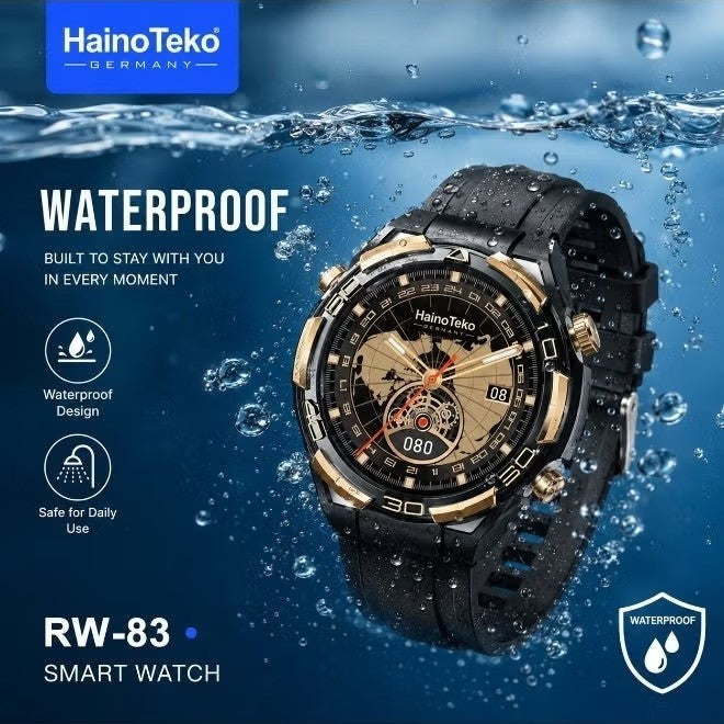 HainoTeko RW-83 – Montre Connectée Waterproof avec Écran AMOLED