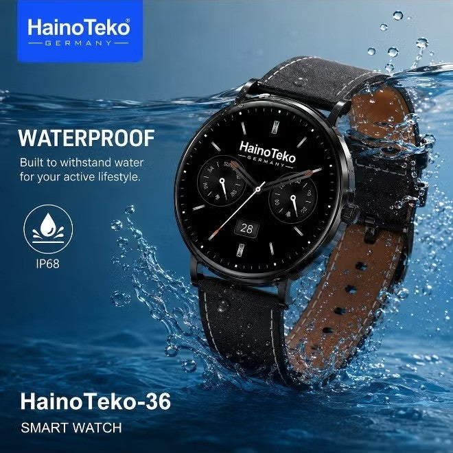 HainoTeko-36 Super Slim – Montre Connectée AMOLED avec 7j d'Autonomie