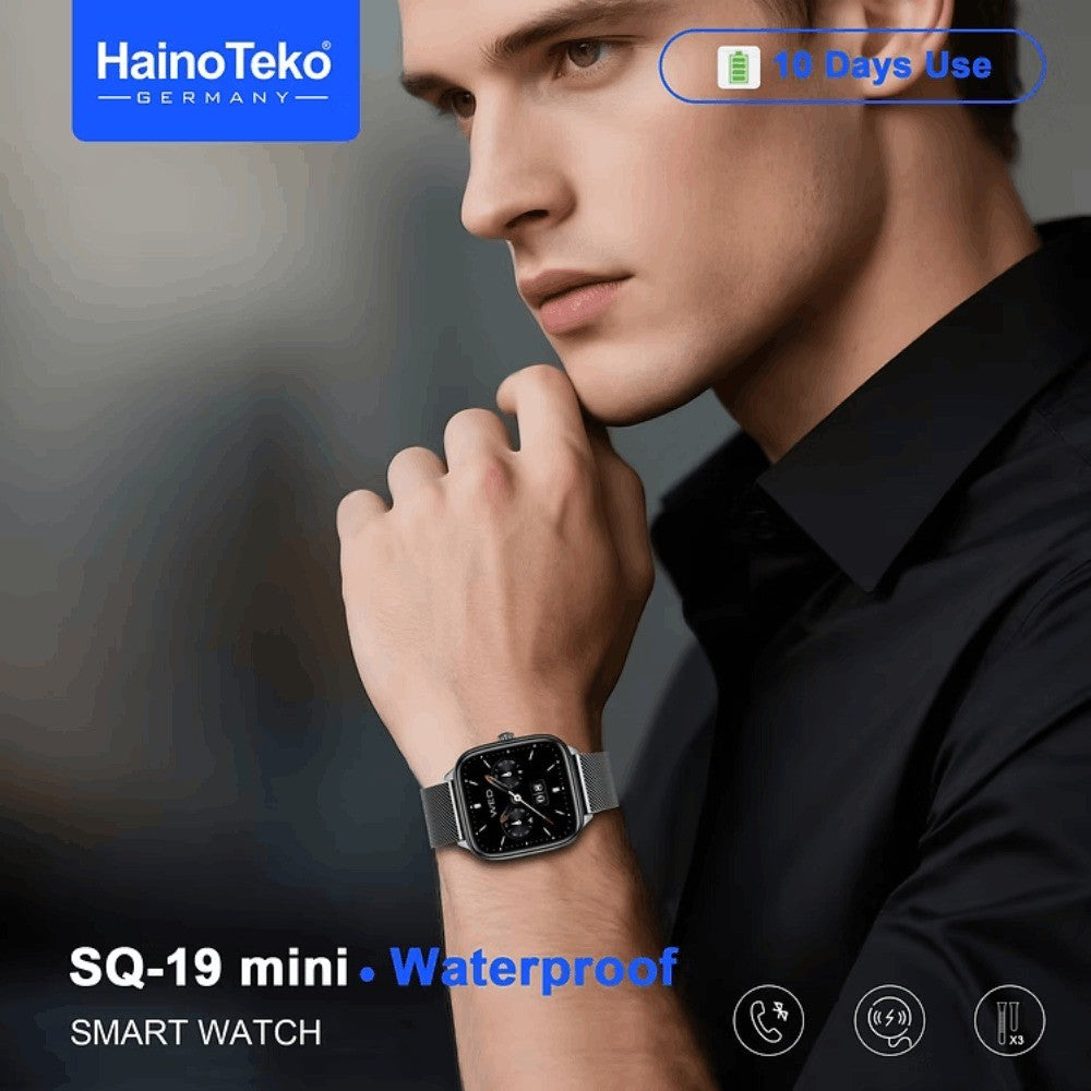 HainoTeko SQ-19 Mini – Smartwatch Bluetooth 1,72" Écran 1,72" avec 10j d’Autonomie