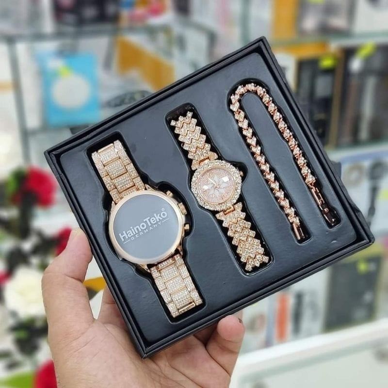 HainoTeko RW-17 – Smart Watch AMOLED 1,7"pour Femme  -GOLD