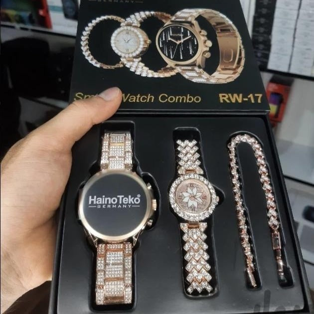 HainoTeko RW-17 – Smart Watch AMOLED 1,7"pour Femme  -GOLD