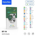 Haino Teko ST-14 Watch Buds – Smartwatch AMOLED avec Écouteurs Intégrés