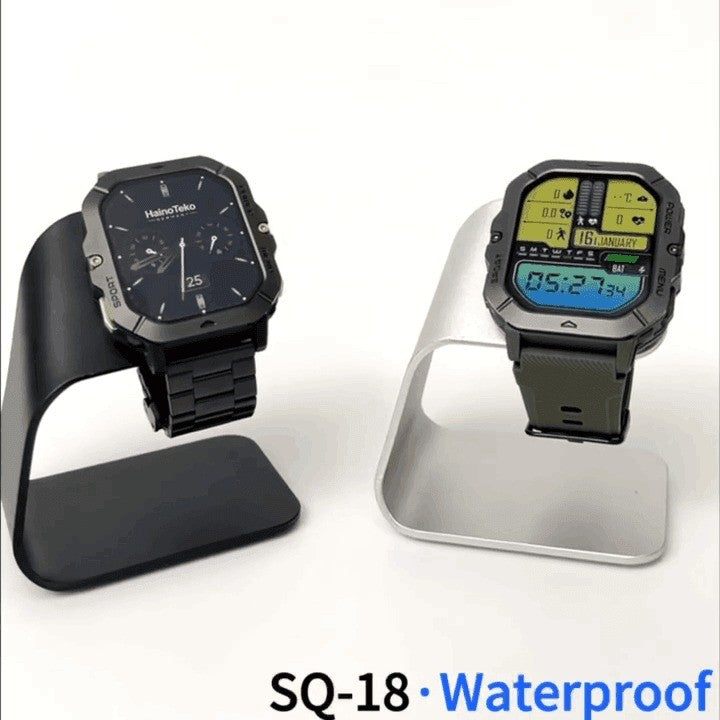 Haino Teko SQ-18 – Smartwatch AMOLED, Appels Bluetooth avec 3 Bracelets