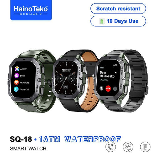 Haino Teko SQ-18 – Smartwatch AMOLED, Appels Bluetooth avec 3 Bracelets