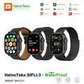 Hainoteko SIFLI-3 – SmartWatch AMOLED 2,02"avec Assistant IA, Traduction Multilingue et 3 Bracelets Inclus