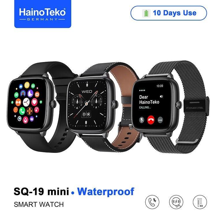 HainoTeko SQ-19 Mini – Smartwatch Bluetooth 1,72" Écran 1,72" avec 10j d’Autonomie