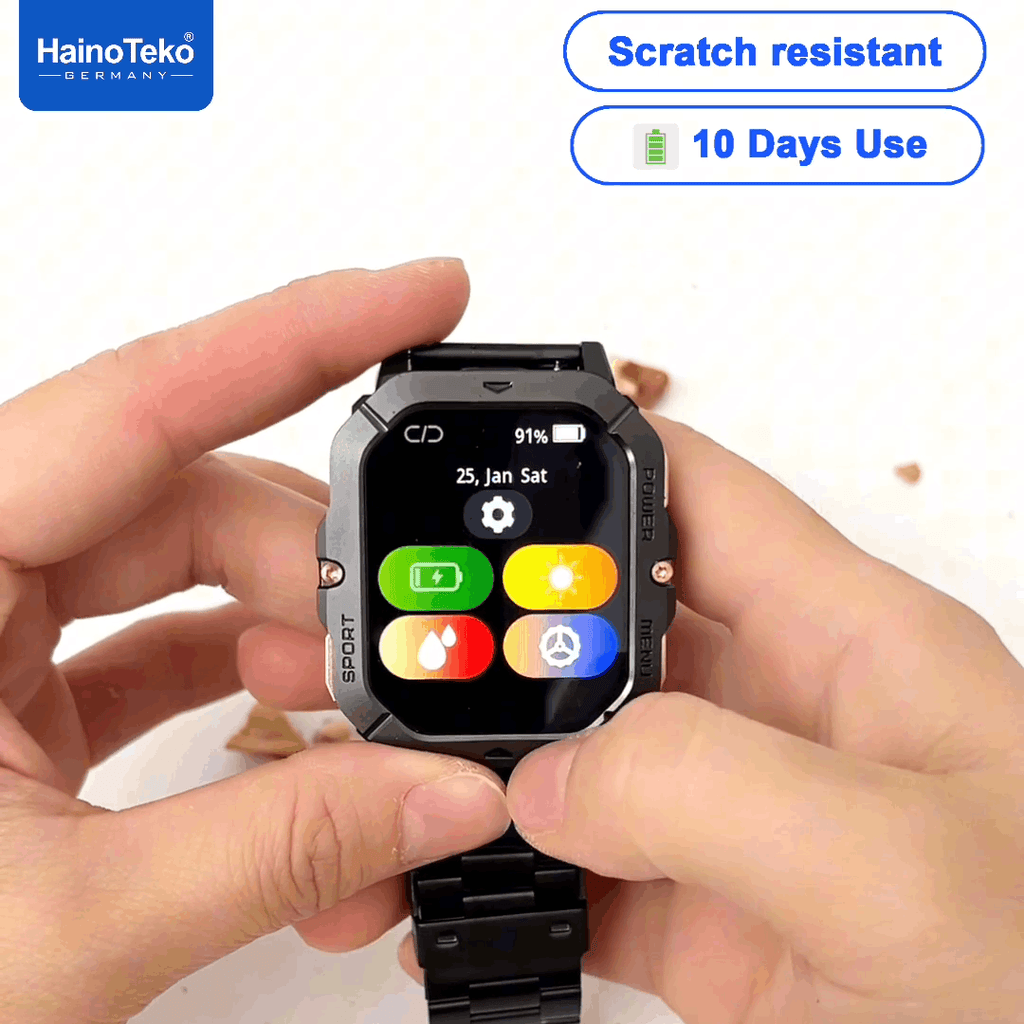 Haino Teko SQ-18 – Smartwatch AMOLED, Appels Bluetooth avec 3 Bracelets
