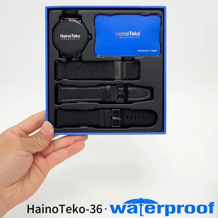 HainoTeko-36 Super Slim – Montre Connectée AMOLED avec 7j d'Autonomie