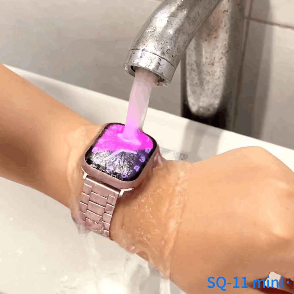 HainoTeko SQ11 Mini – Smartwatch AMOLED avec Appels Bluetooth & 3 Bracelets