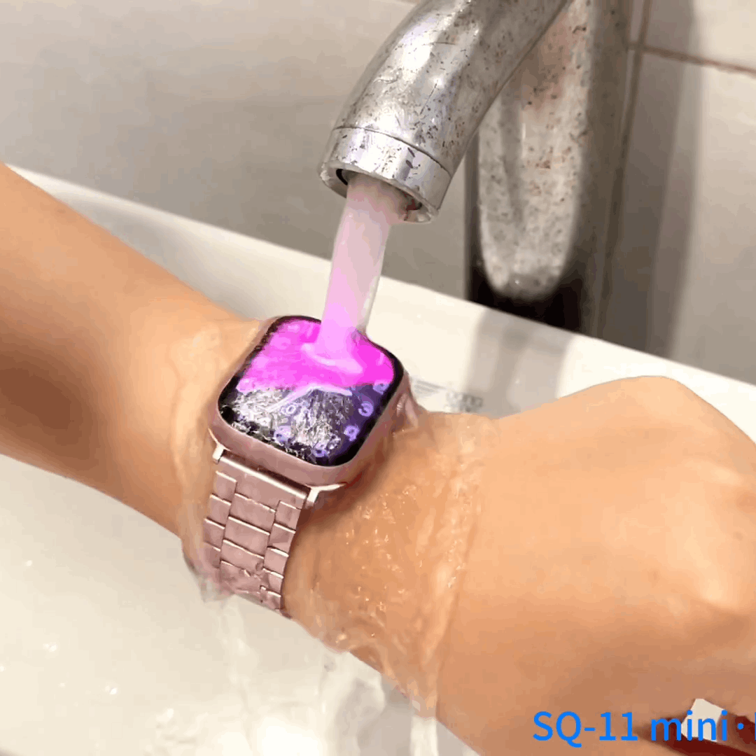 HainoTeko SQ11 Mini – Smartwatch AMOLED avec Appels Bluetooth & 3 Bracelets