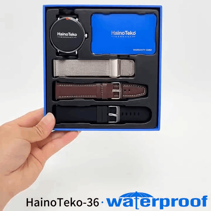 HainoTeko-36 Super Slim – Montre Connectée AMOLED avec 7j d'Autonomie