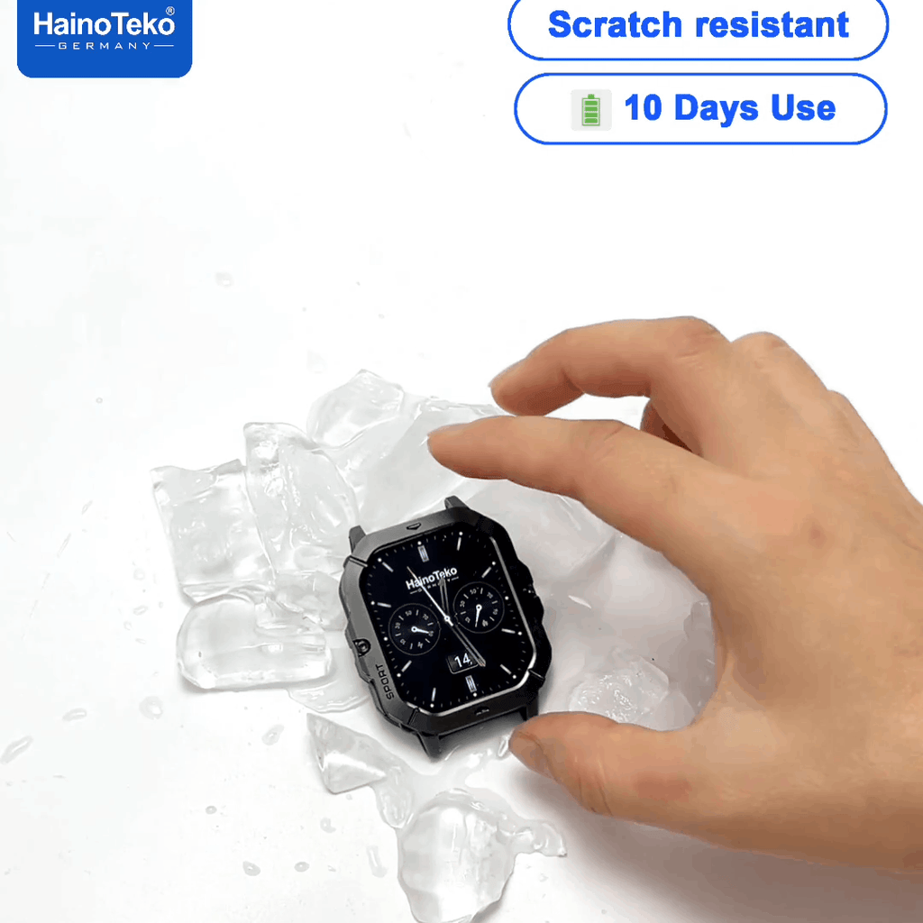 Haino Teko SQ-18 – Smartwatch AMOLED, Appels Bluetooth avec 3 Bracelets
