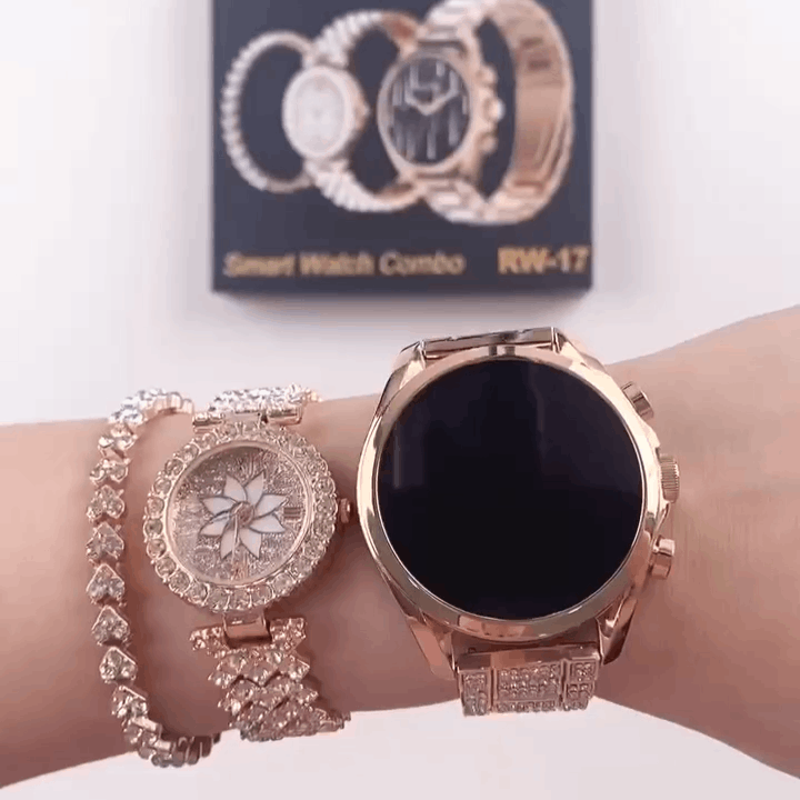 HainoTeko RW-17 – Smart Watch AMOLED 1,7"pour Femme  -GOLD