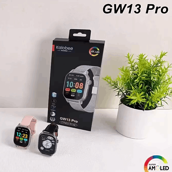 KALOBEE GW13 PRO – Smartwatch  Bluetooth avec Écran HD 1,88"