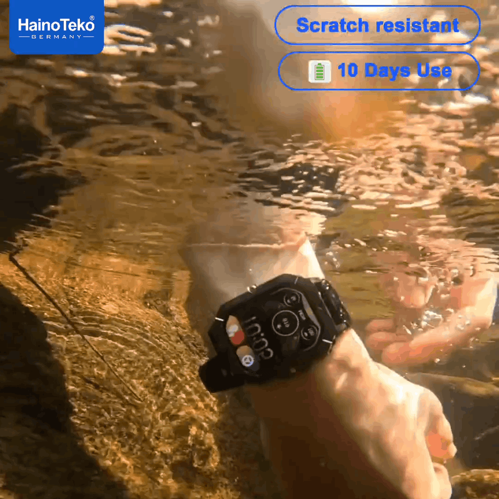 Haino Teko SQ-18 – Smartwatch AMOLED, Appels Bluetooth avec 3 Bracelets