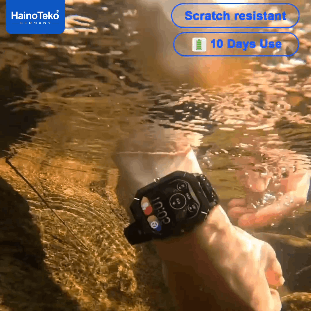 Haino Teko SQ-18 – Smartwatch AMOLED, Appels Bluetooth avec 3 Bracelets