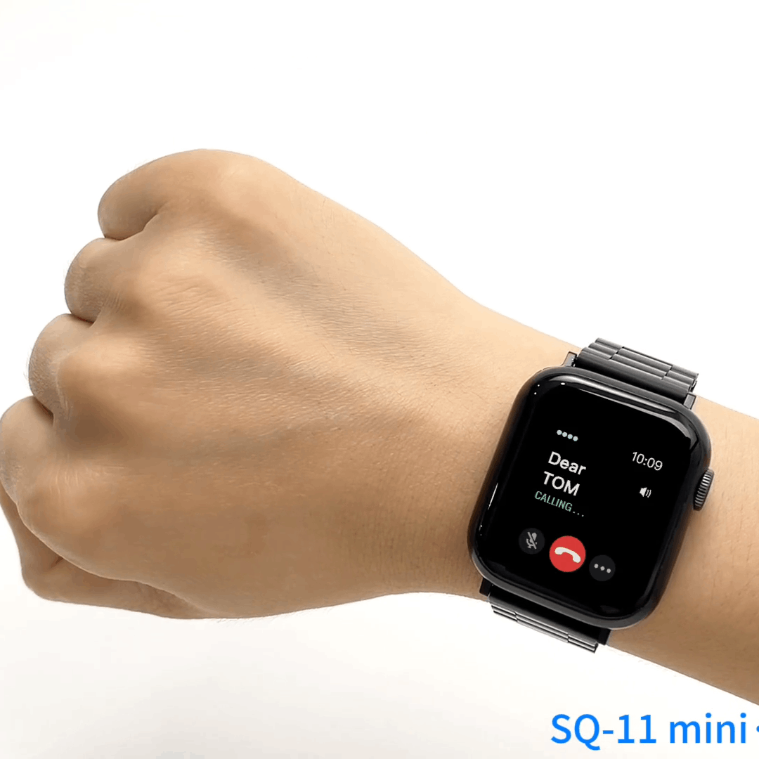 HainoTeko SQ11 Mini – Smartwatch AMOLED avec Appels Bluetooth & 3 Bracelets