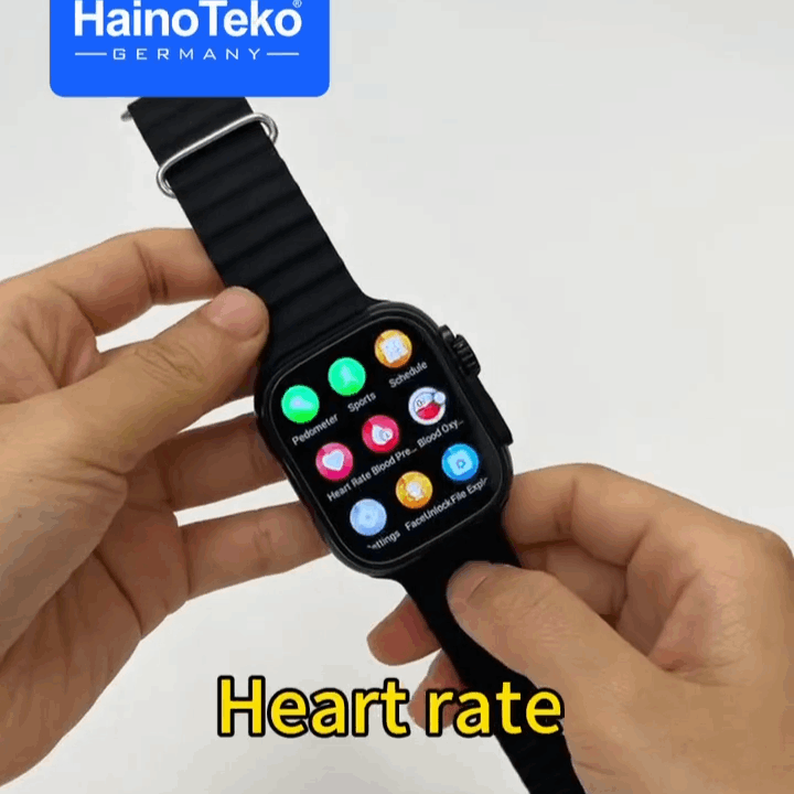 HainoTeko FG-10 – Smartwatch Android 5G avec Écran AMOLED 2,2", Carte SIM, GPS, Wi-Fi & Caméra Rotative 12 MP
