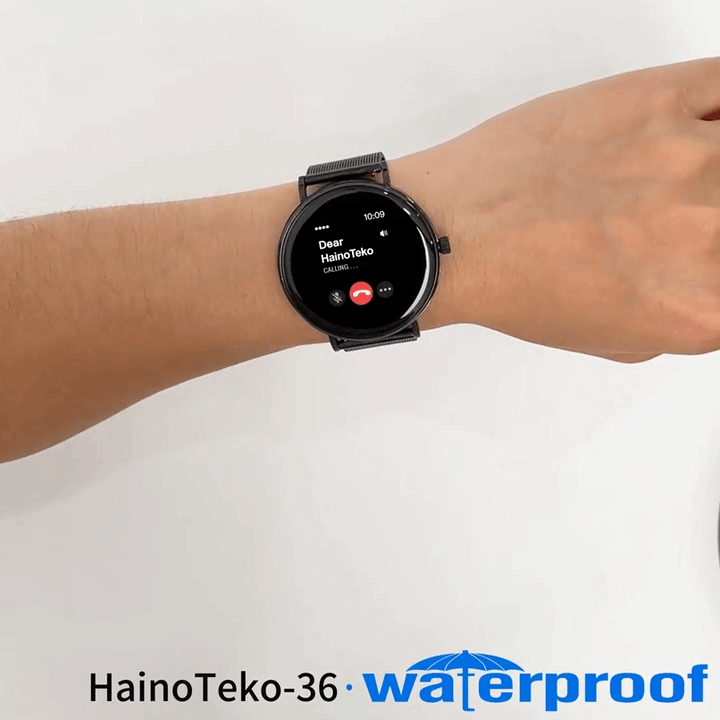 HainoTeko-36 Super Slim – Montre Connectée AMOLED avec 7j d'Autonomie