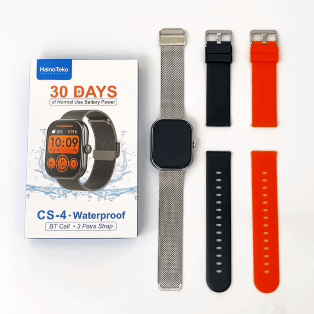 HainoTeko CS-4 Waterproof – Montre Connectée 2,01″ avec Autonomie de 30 Jours