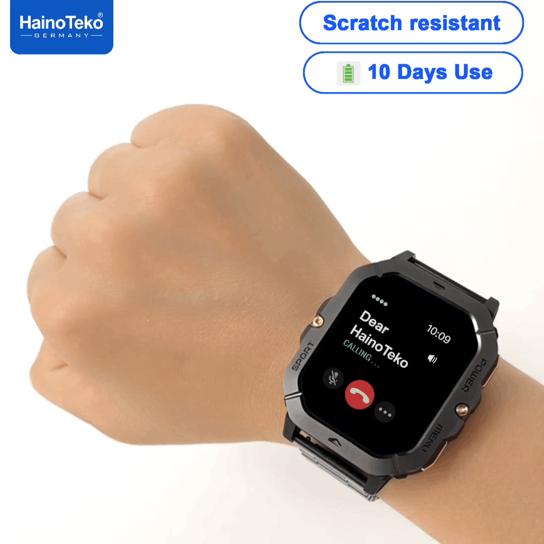 Haino Teko SQ-18 – Smartwatch AMOLED, Appels Bluetooth avec 3 Bracelets