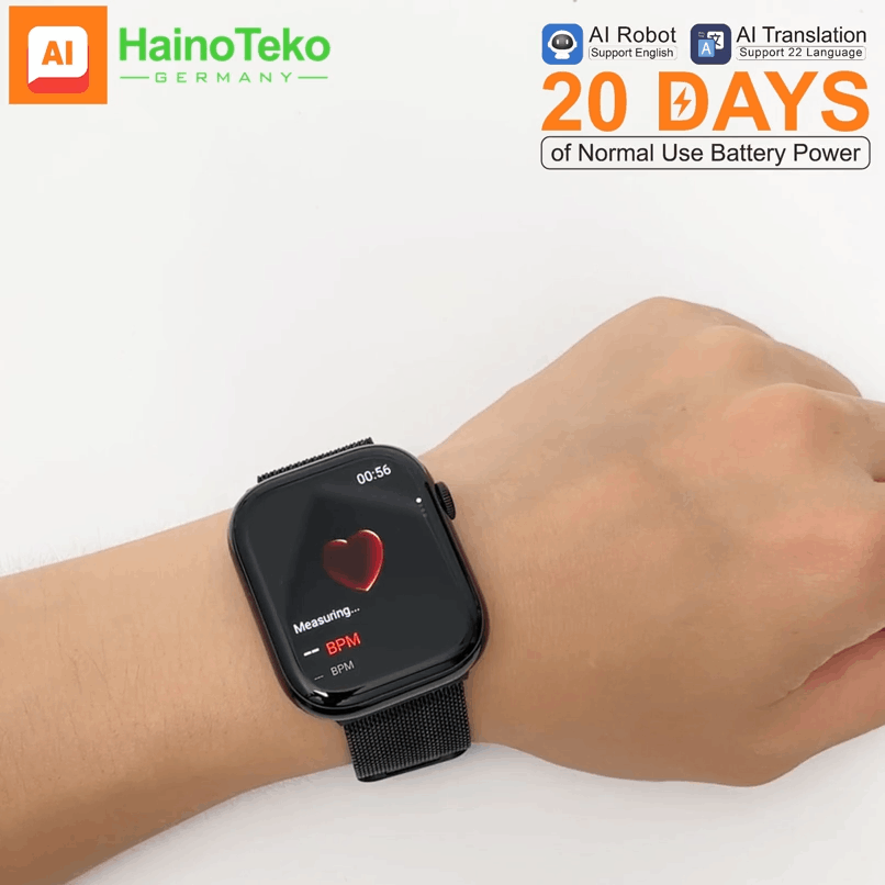 HainoTeko SIFLI-11 – Montre Connectée AMOLED 2,02" avec Traduction IA