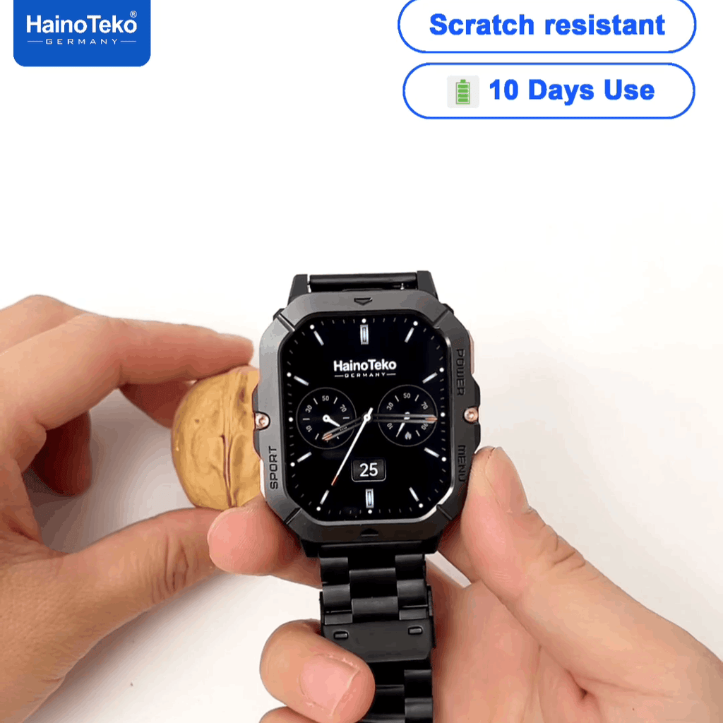 Haino Teko SQ-18 – Smartwatch AMOLED, Appels Bluetooth avec 3 Bracelets