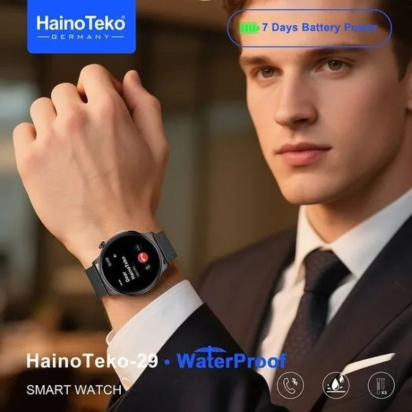 HainoTeko-29 Waterproof – Smart Watch Ultra Fine AMOLED 1.43” avec  7j d’Autonomie
