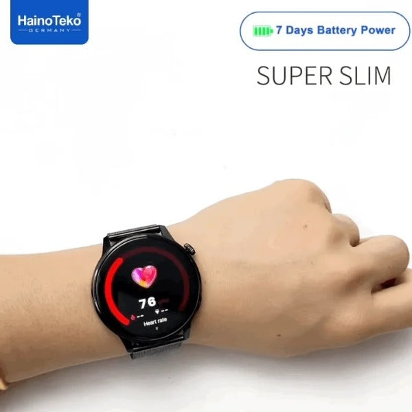 HainoTeko-29 Waterproof – Smart Watch Ultra Fine AMOLED 1.43” avec  7j d’Autonomie