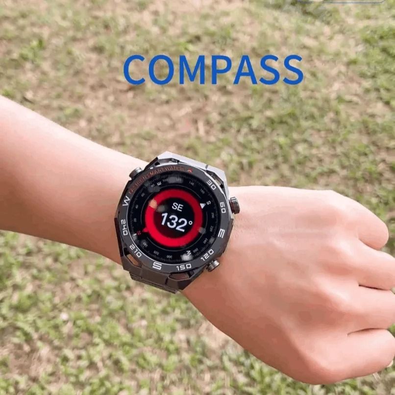 HainoTeko RW-81 Smartwatch AMOLED IPS 1.53” Waterproof – Bluetooth Calling, Lampe Torche et 3 Bracelets Inclus