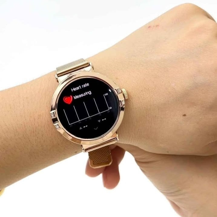 HainoTeko-23 Mini -Smartwatch Femme Gold – Waterproof avec  3 Bracelets Inclus