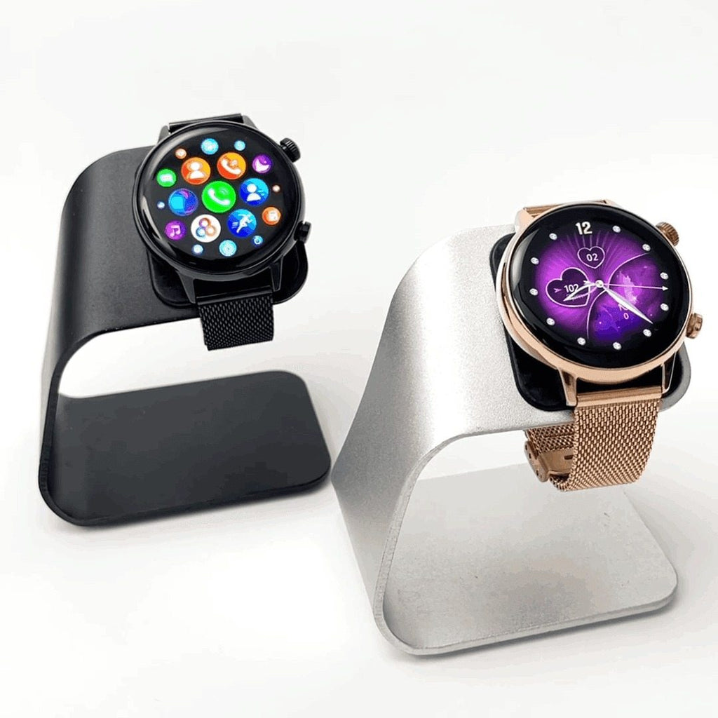 HainoTeko-24 Mini AMOLED Smartwatch Femme – Waterproof, 20+ Modes Sportifs & 3 Bracelets Inclus