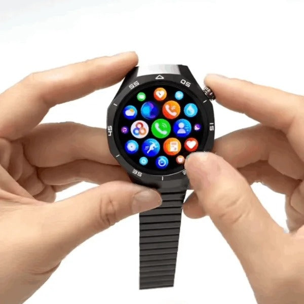 HainoTeko-25 - Smartwatch AMOLED – Boussole Intégrée, Waterproof et 15 Jours d’Autonomie