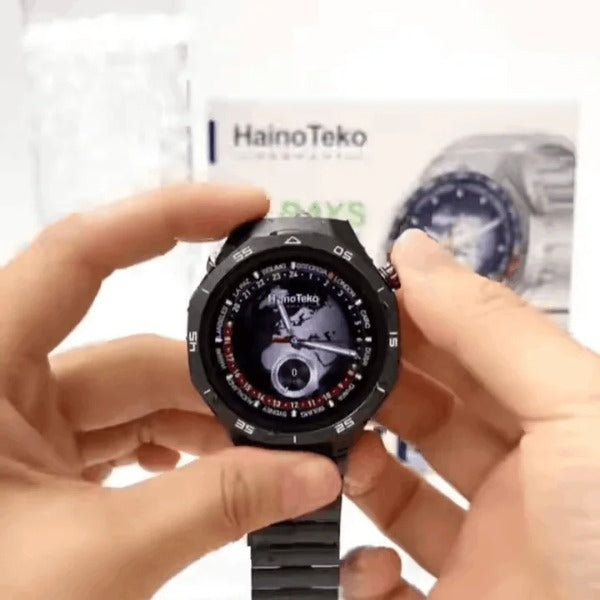 HainoTeko-25 - Smartwatch AMOLED – Boussole Intégrée, Waterproof et 15 Jours d’Autonomie