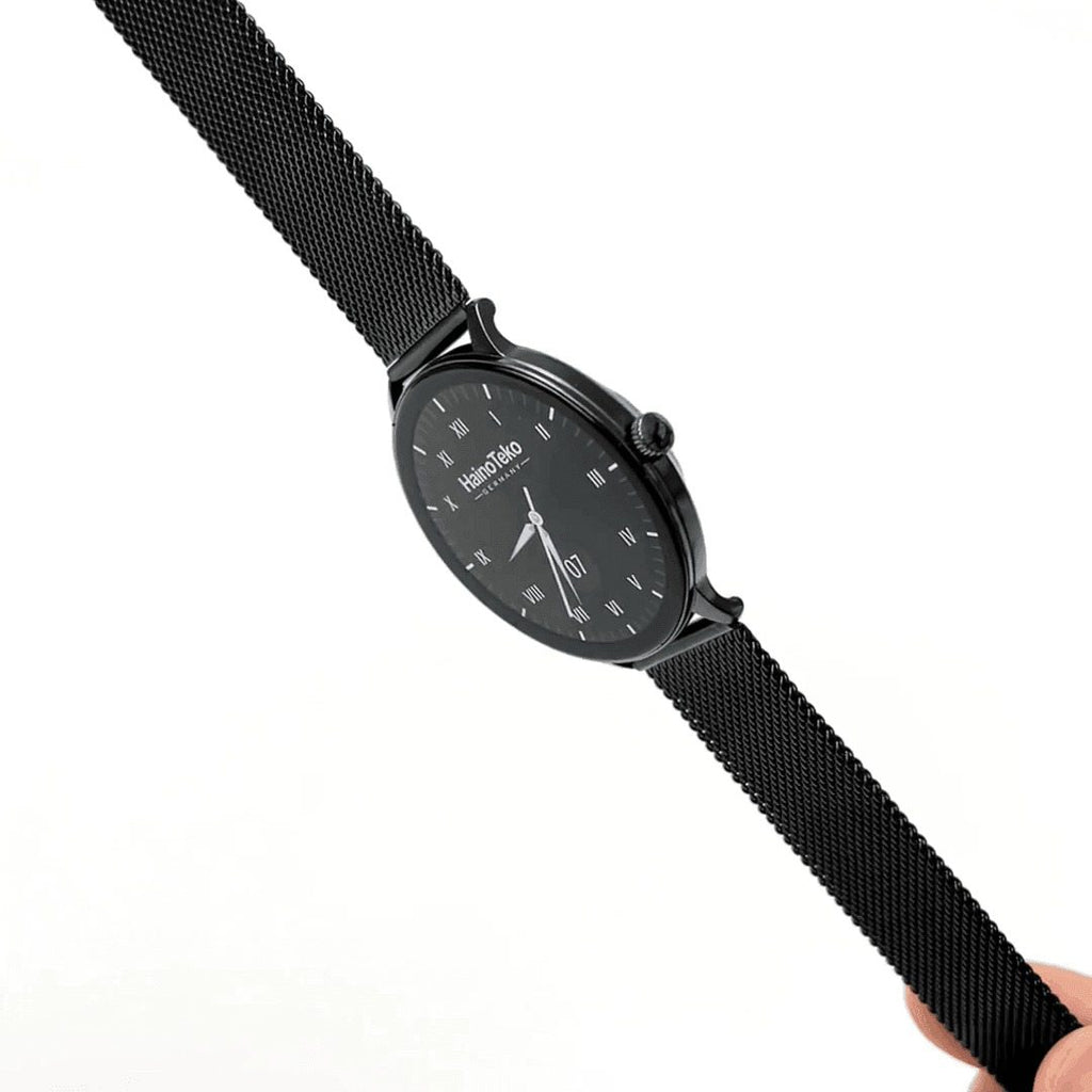 HainoTeko-27 -Smartwatch AMOLED Ultra Slim pour Homme –  Waterproof avec 3 Bracelets