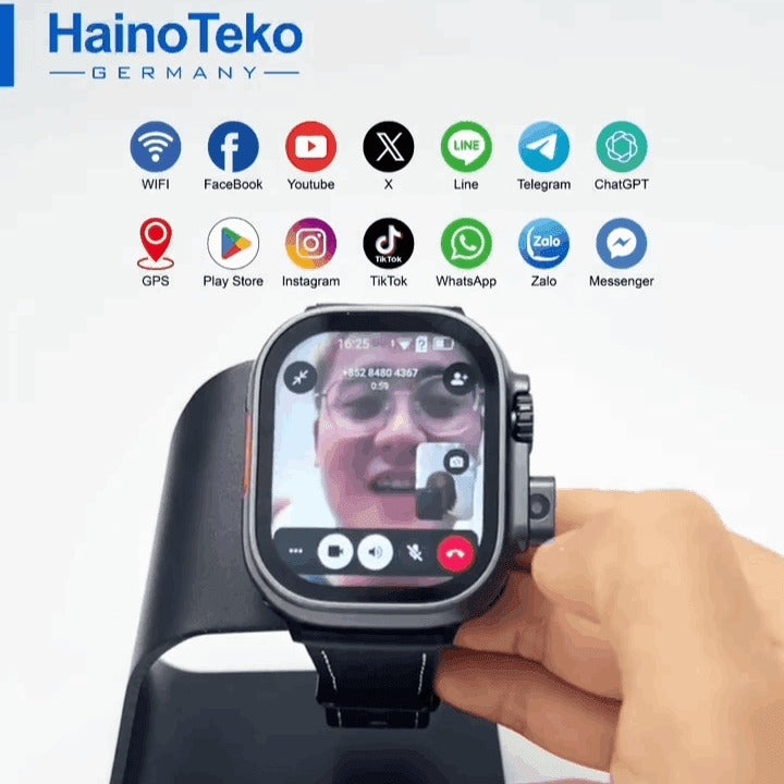 HainoTeko FG-2 – Smartwatch Android 5G avec Double Caméra avec  Carte SIM