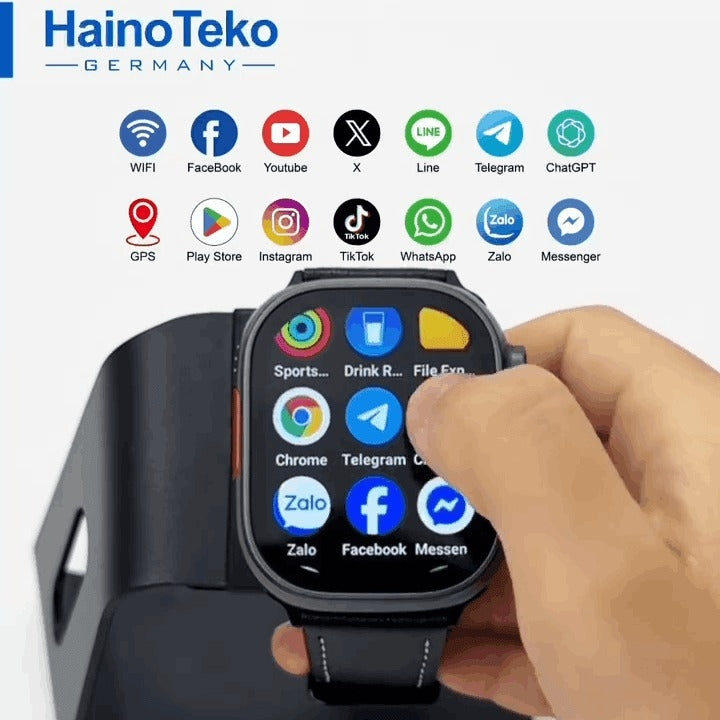 HainoTeko FG-2 – Smartwatch Android 5G avec Double Caméra avec  Carte SIM