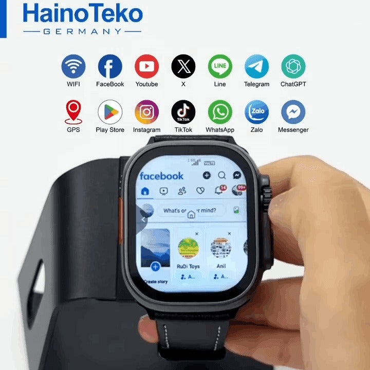 HainoTeko FG-2 – Smartwatch Android 5G avec Double Caméra avec  Carte SIM