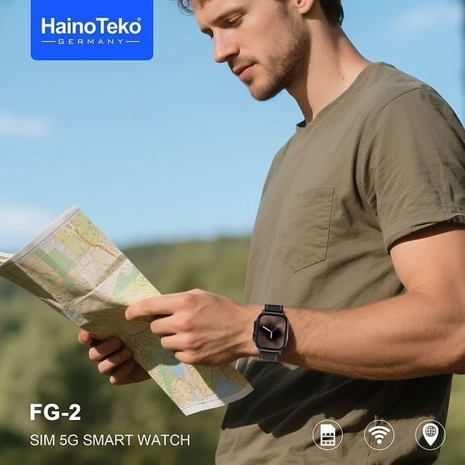 HainoTeko FG-2 – Smartwatch Android 5G avec Double Caméra avec  Carte SIM