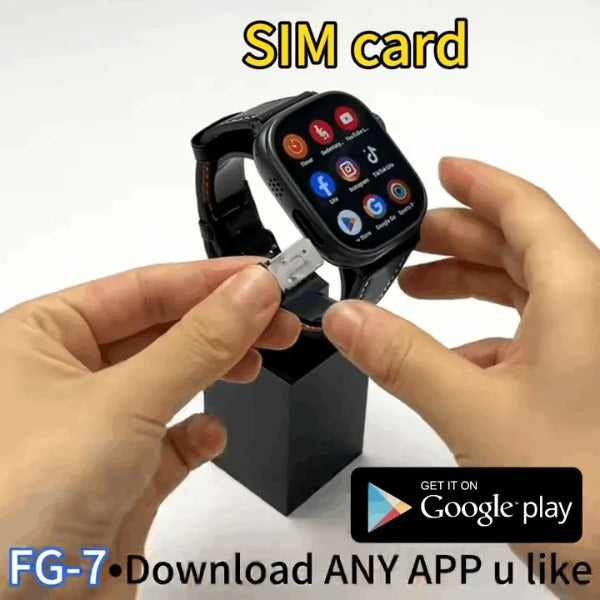 HainoTeko FG-7 – Smart Watch Android 5G avec Carte SIM avec  Caméra Rotative