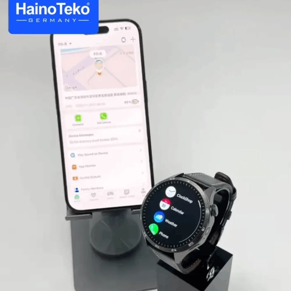 HainoTeko FG-8 5G – Smartwatch Android avec Écran AMOLED 1,43" & Caméra Rotative 360°