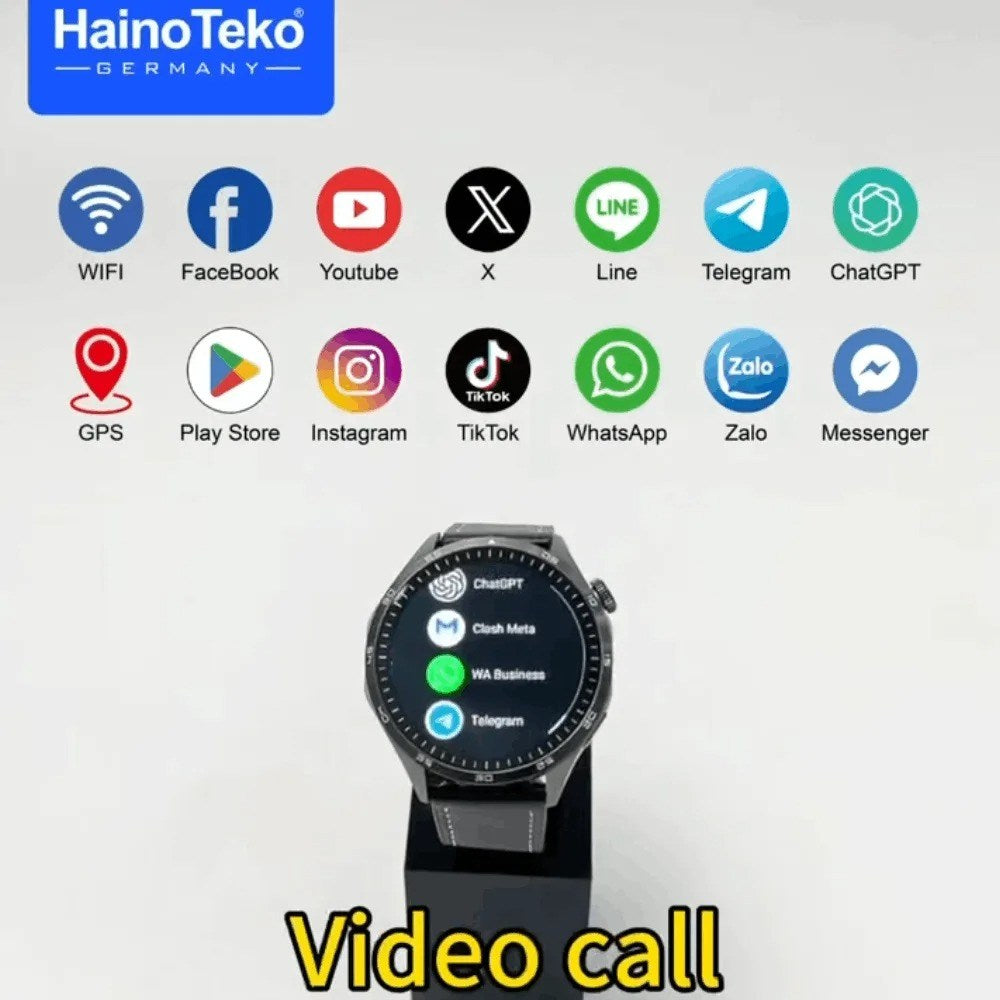HainoTeko FG-8 5G – Smartwatch Android avec Écran AMOLED 1,43" & Caméra Rotative 360°