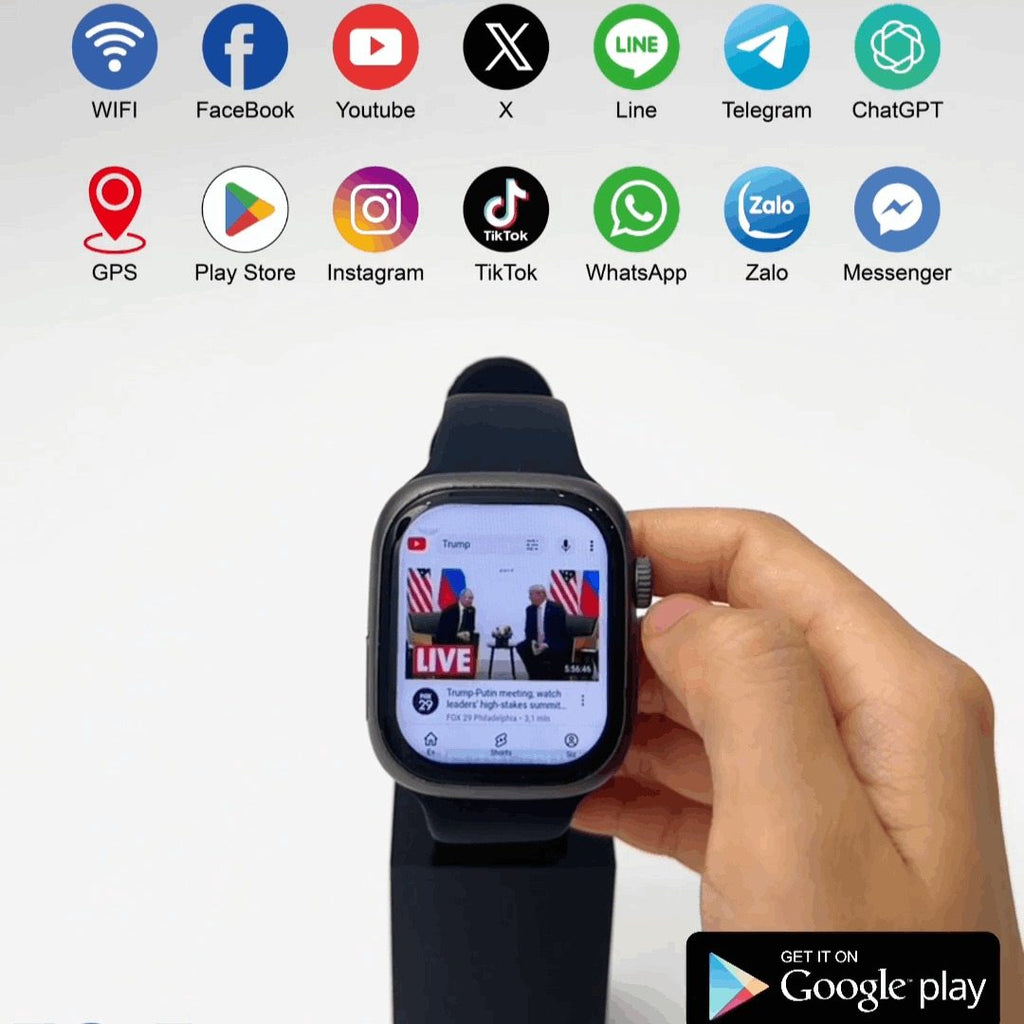 HainoTeko FG-5 – Smartwatch 5G Android avec SIM, Caméra Rotative & Design Série 10
