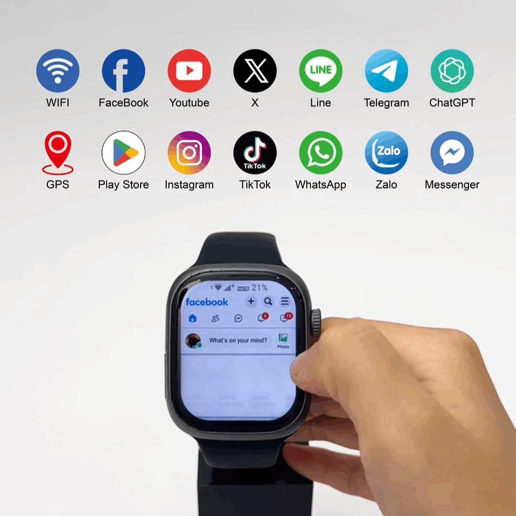 HainoTeko FG-5 – Smartwatch 5G Android avec SIM, Caméra Rotative & Design Série 10