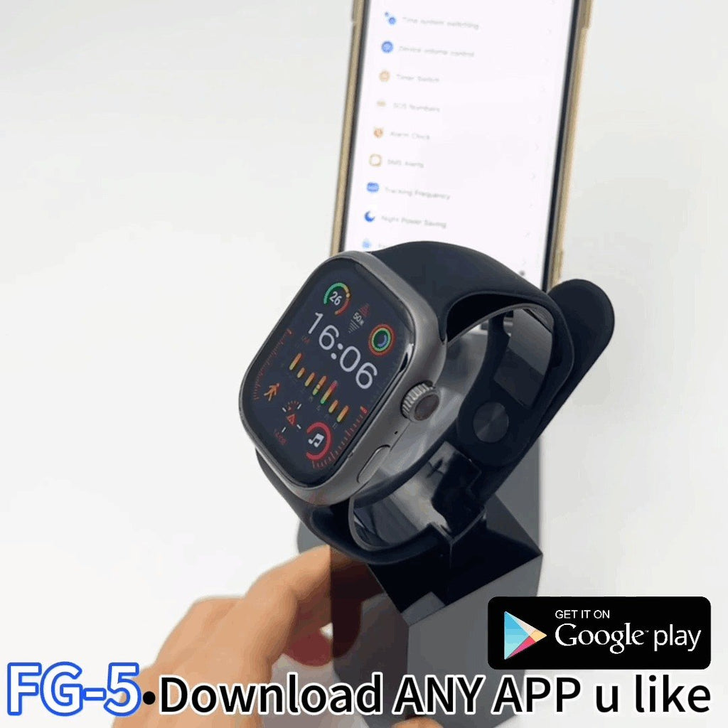 HainoTeko FG-5 – Smartwatch 5G Android avec SIM, Caméra Rotative & Design Série 10