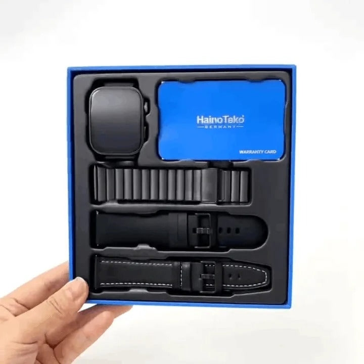 HainoTeko-14 AMOLED –Montre Connectée Étanche avec Appels Bluetooth & 10 Jours d’Autonomie