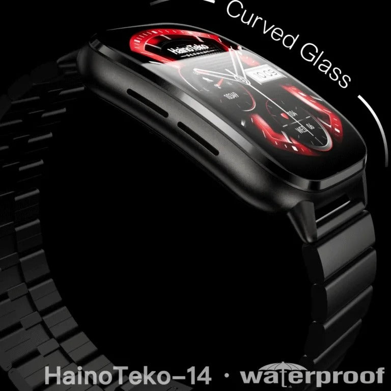 HainoTeko-14 AMOLED –Montre Connectée Étanche avec Appels Bluetooth & 10 Jours d’Autonomie