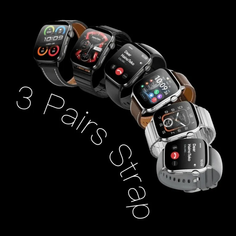 HainoTeko-14 AMOLED –Montre Connectée Étanche avec Appels Bluetooth & 10 Jours d’Autonomie