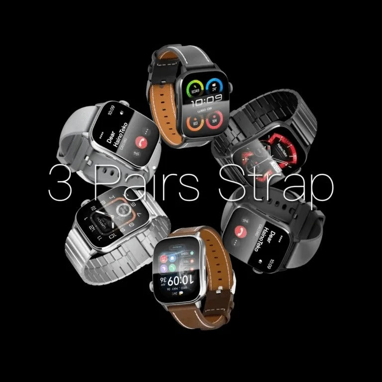 HainoTeko-14 AMOLED –Montre Connectée Étanche avec Appels Bluetooth & 10 Jours d’Autonomie